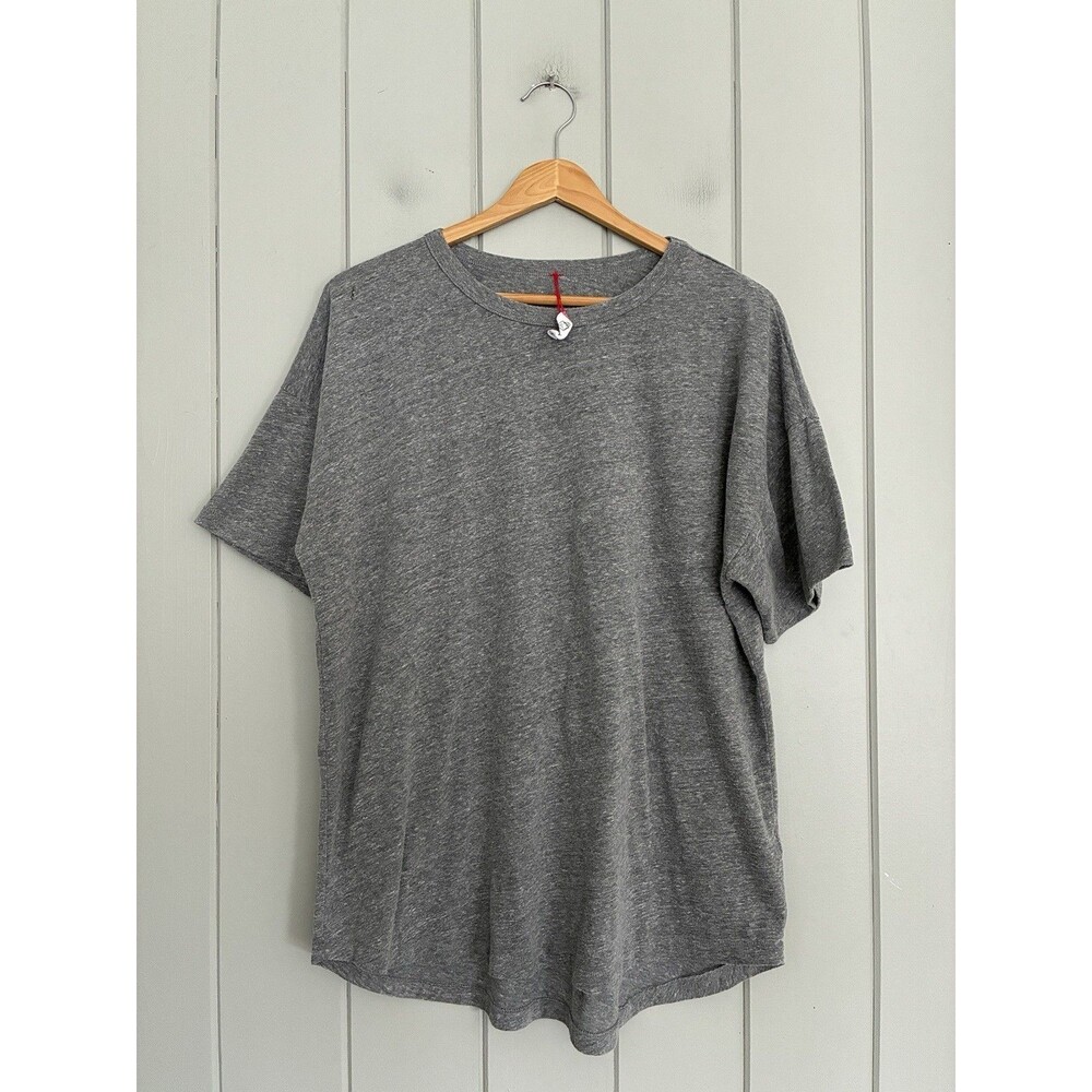Le Bon Shoppe Tee T-Shirt L Large Heather Gray Short Sleeves Cotton Blend